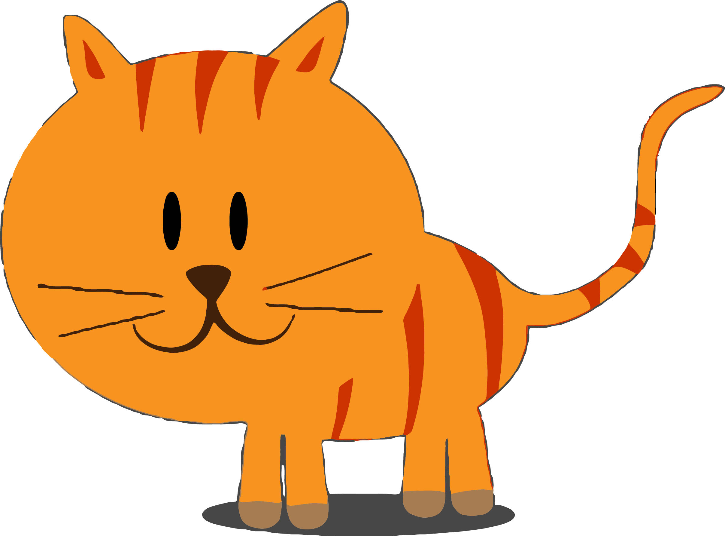 Happy Kitty Cat Clipart Png - Cat Clipart Orange Cat Png - Free Transparent PNG Clipart Images Download. - Cat Transparent PNG Free Download