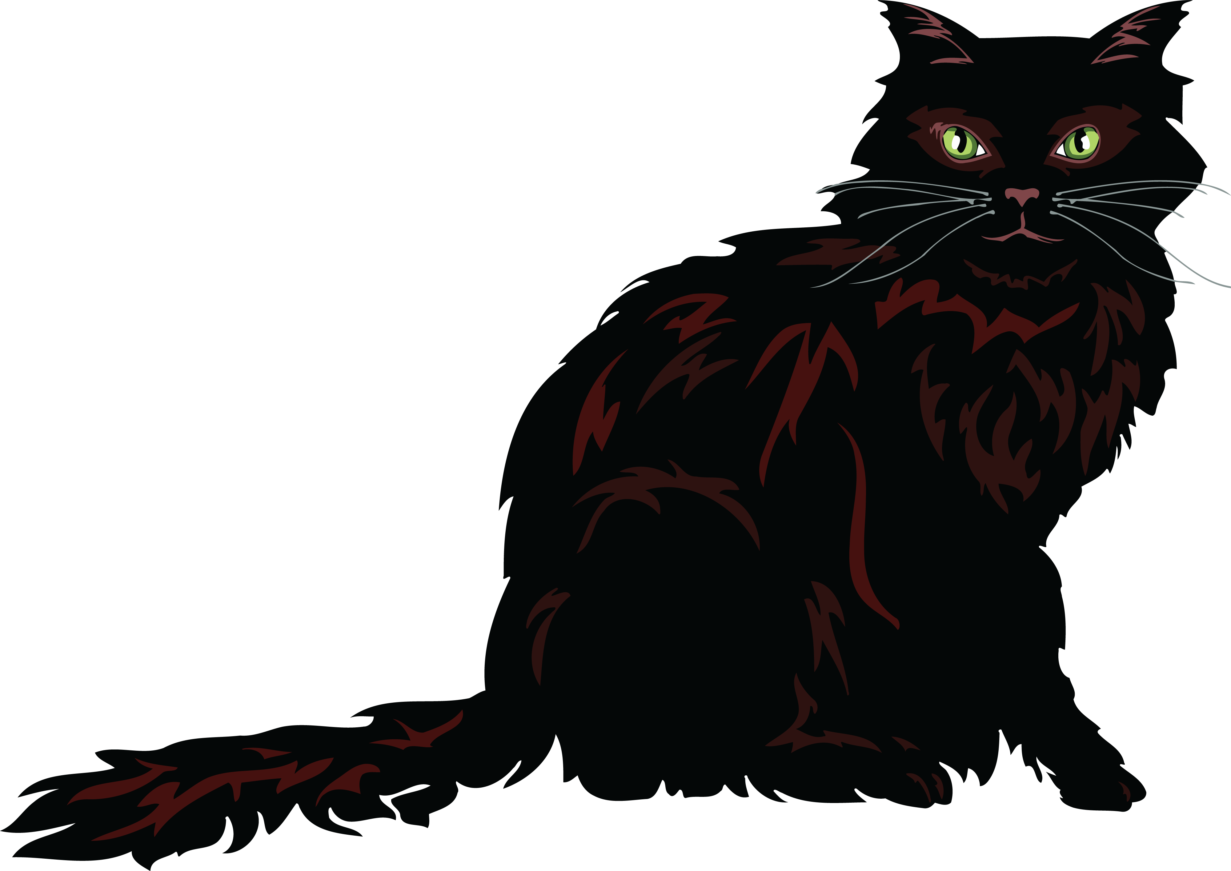 Free Clipart Of A Long Haired Cat - Long Haired Cat Clip Art - Free Transparent PNG Clipart Images Download. - Cat Transparent PNG Free Download