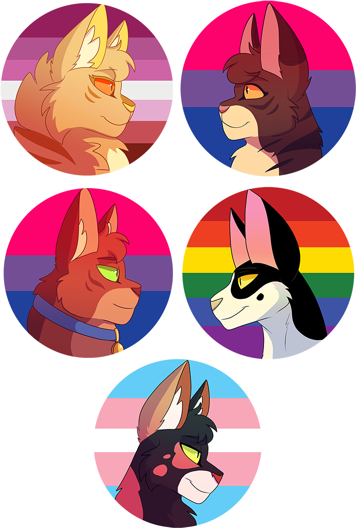 Lgbt Warrior Cats Stickers By Angel-hawk - Warrior Cats Angel Hawk - Free Transparent PNG Clipart Images Download. - Cat Transparent PNG Free Download