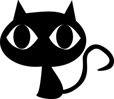 Cat Animal Eyes Feline Cartoon Comic Black - Cat Black Clipart - Free Transparent PNG Clipart Images Download. - Cat Transparent PNG Free Download