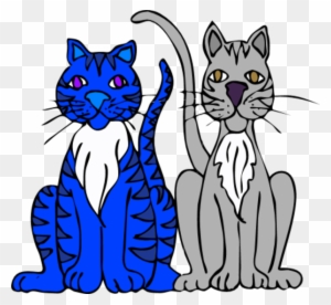 Clipart - 2 Cats Png Cartoon - Free Transparent PNG Clipart Images Download. - Cat Transparent PNG Free Download