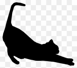Stretching, Cat, Feline, Animal, Pet - Cat Silhouette Stretching - Free Transparent PNG Clipart Images Download. - Cat Transparent PNG Free Download