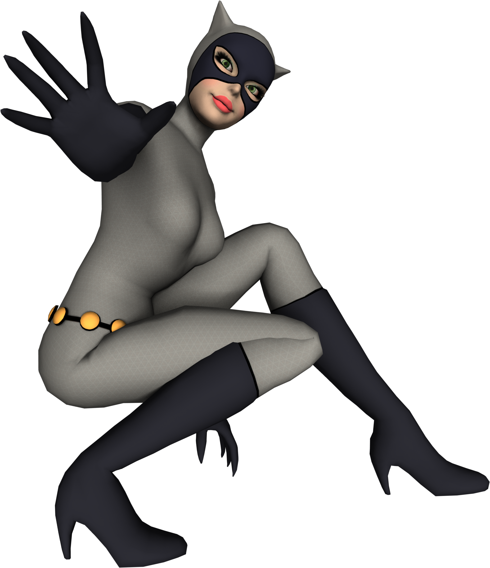 Catwoman Render 01 By Dazzyallen Catwoman Render 01 - Cat Woman Mmd Models - Free Transparent PNG Clipart Images Download. - Cat Transparent PNG Free Download