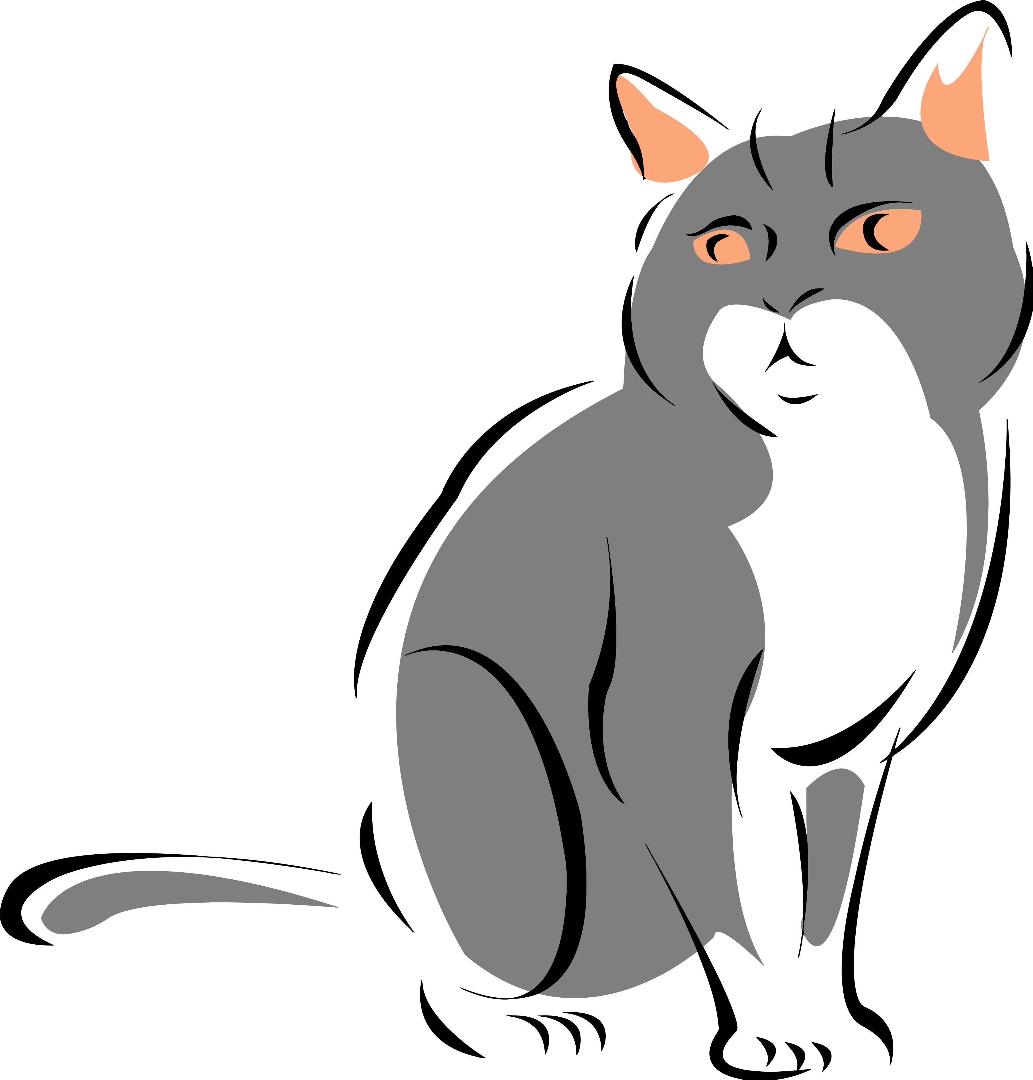 Wild Cat Gray Clipart Png - Cat Clip Art Png - Free Transparent PNG Clipart Images Download. - Cat Transparent PNG Free Download