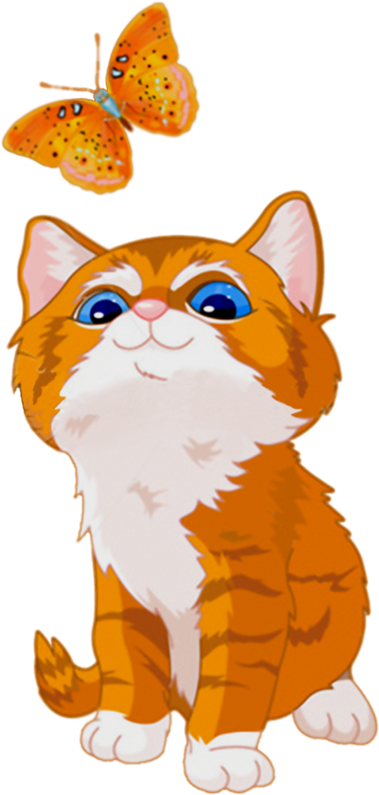 Dibujos Infantiles Png Buscar Con Google - Cartoon Cats Catch Butterfly - Free Transparent PNG Clipart Images Download. - Cat Transparent PNG Free Download