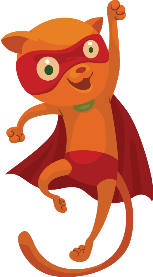 Cat Clipart Superhero - Superhero Cat Clipart - Free Transparent PNG Clipart Images Download. - Cat Transparent PNG Free Download