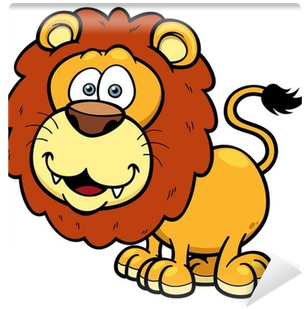 Fotomural Ilustración Vectorial De Dibujos Animados - Largest Cat In The Zoo! Lions Coloring Book - Free Transparent PNG Clipart Images Download. - Cat Transparent PNG Free Download
