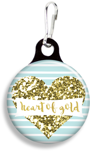 Heart Of Gold Aqua - Promotional Zoogee 1-1/8 Round Metal Zipper Pull Tag Transparent PNG - 353x530 - Free Download on - Cat Transparent PNG Free Download