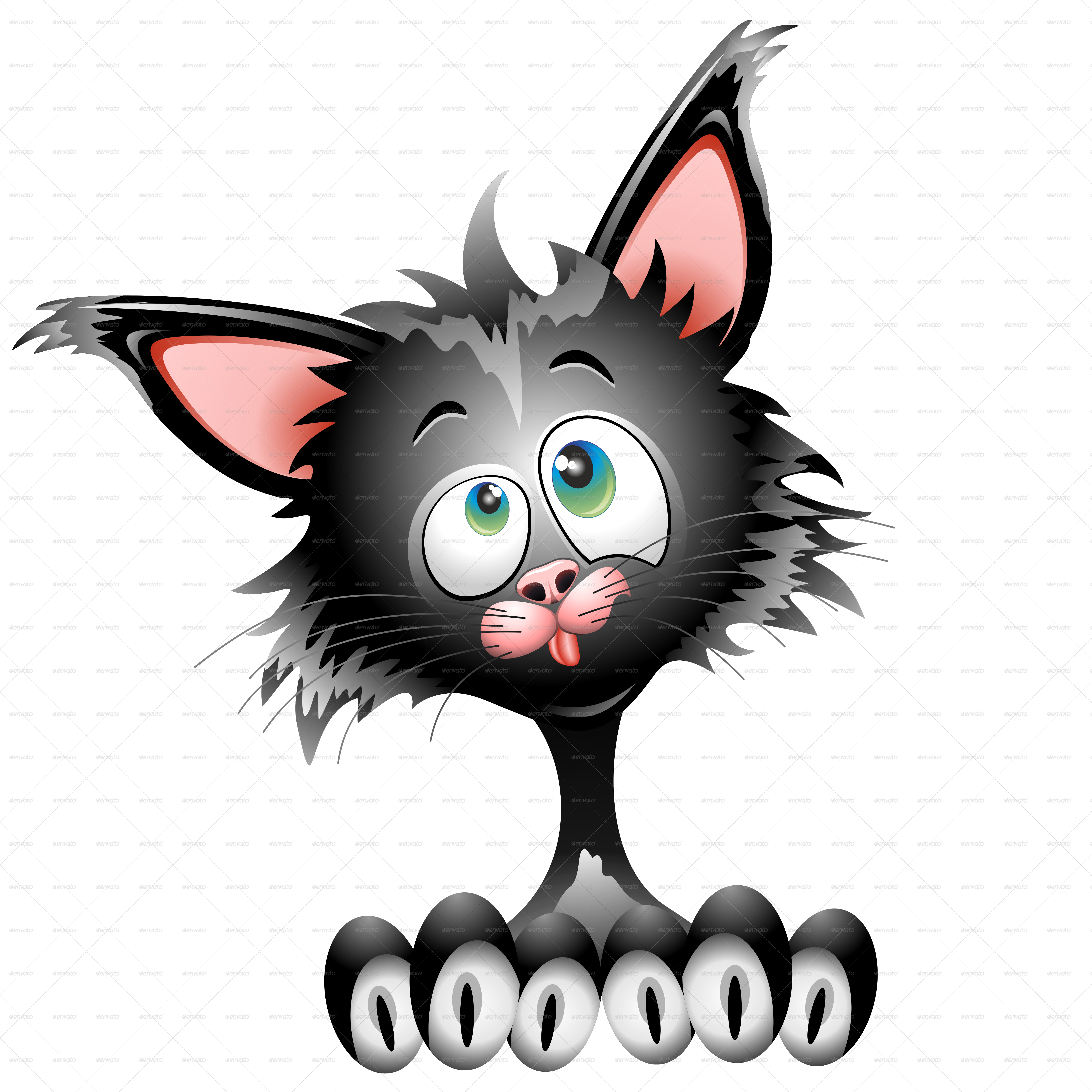 Cat Cartoon Funny Face Portrait-jpg 2000 - Cat Cartoon Funny Face - Free Transparent PNG Clipart Images Download. - Cat Transparent PNG Free Download