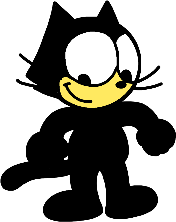 Felix In Van Beuren Cartoon Style By Marcospower1996 - Felix The Cat 1936 - Free Transparent PNG Clipart Images Download. - Cat Transparent PNG Free Download