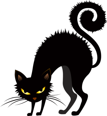 Fotor Halloween Clip Art - Scary Black Halloween Cat - Free Transparent PNG Clipart Images Download. - Cat Transparent PNG Free Download