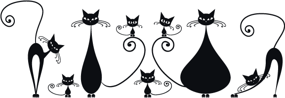 Vinilos Decorativos Gatos En Familia - Black Cat Silhouette Transparent PNG - 650x650 - Free Download on - Cat Transparent PNG Free Download