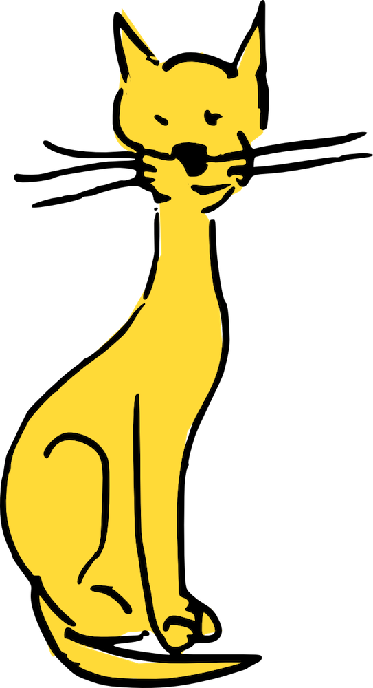 Free Digital Cat Doodles Cat Doodle Scrapbooking Embellishment - Yellow Cat Clipart - Free Transparent PNG Clipart Images Download. - Cat Transparent PNG Free Download