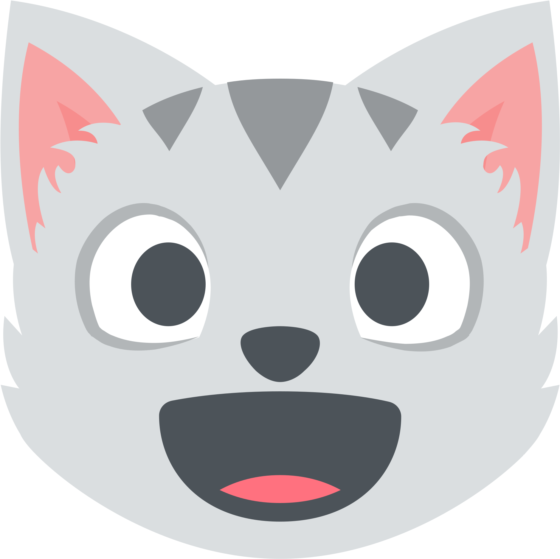 Mall Animal Cliparts 19, - Cat Face Open Mouth Clipart - Free Transparent PNG Clipart Images Download. - Cat Transparent PNG Free Download