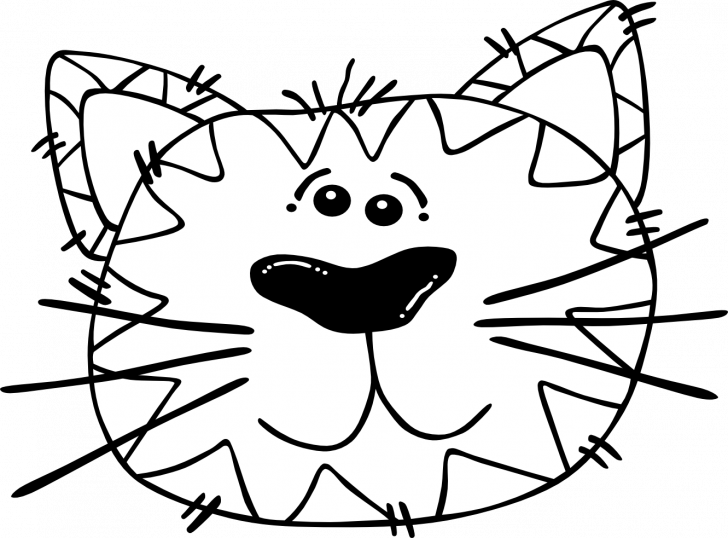 Coloring Pages Of Puppy Faces Gtm Ccamish Clip Art - Cat Face Coloring Page - Free Transparent PNG Clipart Images Download. - Cat Transparent PNG Free Download