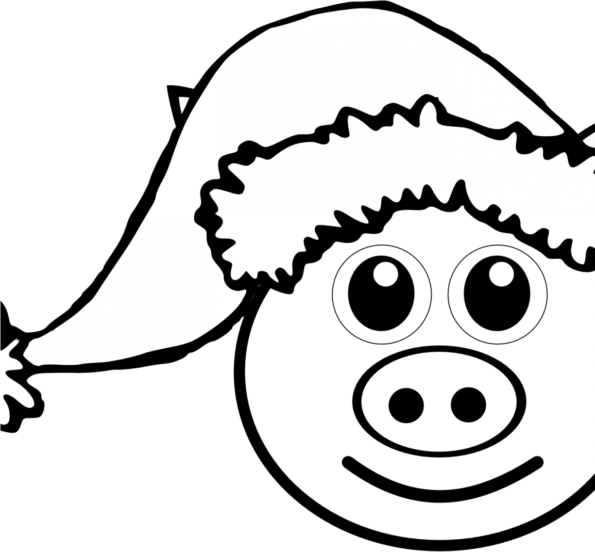 Digital Art Gallery Peppa Pig Coloring Pages At Book - Christmas Cat Colouring Pages - Free Transparent PNG Clipart Images Download. - Cat Transparent PNG Free Download