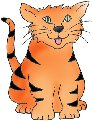 Cat Clip Art Sketches Drawings Graphics Clipart Png - Cat Drawing With Color - Free Transparent PNG Clipart Images Download. - Cat Transparent PNG Free Download