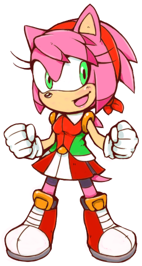 Amy Rose By Cylent-nite - Amy Rose And Honey The Cat - Free Transparent PNG Clipart Images Download. - Cat Transparent PNG Free Download