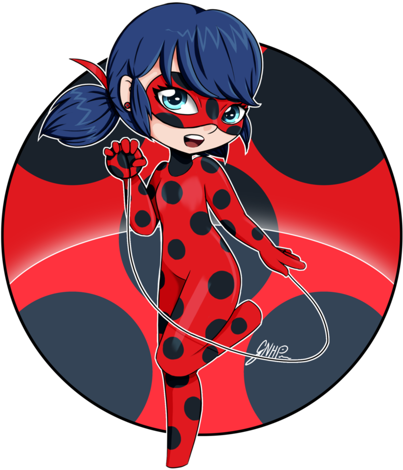 Cute Ladybug Chibi By Gnhp - Miraculous: Tales Of Ladybug & Cat Noir - Free Transparent PNG Clipart Images Download. - Cat Transparent PNG Free Download