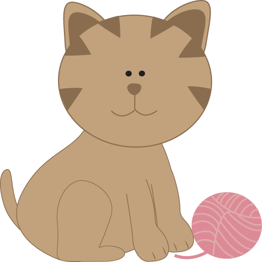 Cat Playing With Yarn Clipart Kitty Clip Art - Cat And Yarn Clipart - Free Transparent PNG Clipart Images Download. - Cat Transparent PNG Free Download