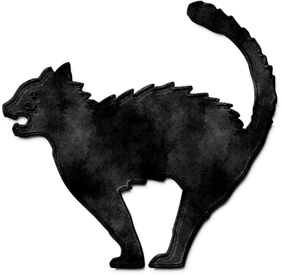 Creepy Halloween, Happy Halloween, Halloween Clipart, - Cafepress Halloween Cat Square Canvas Pillow - Free Transparent PNG Clipart Images Download. - Cat Transparent PNG Free Download