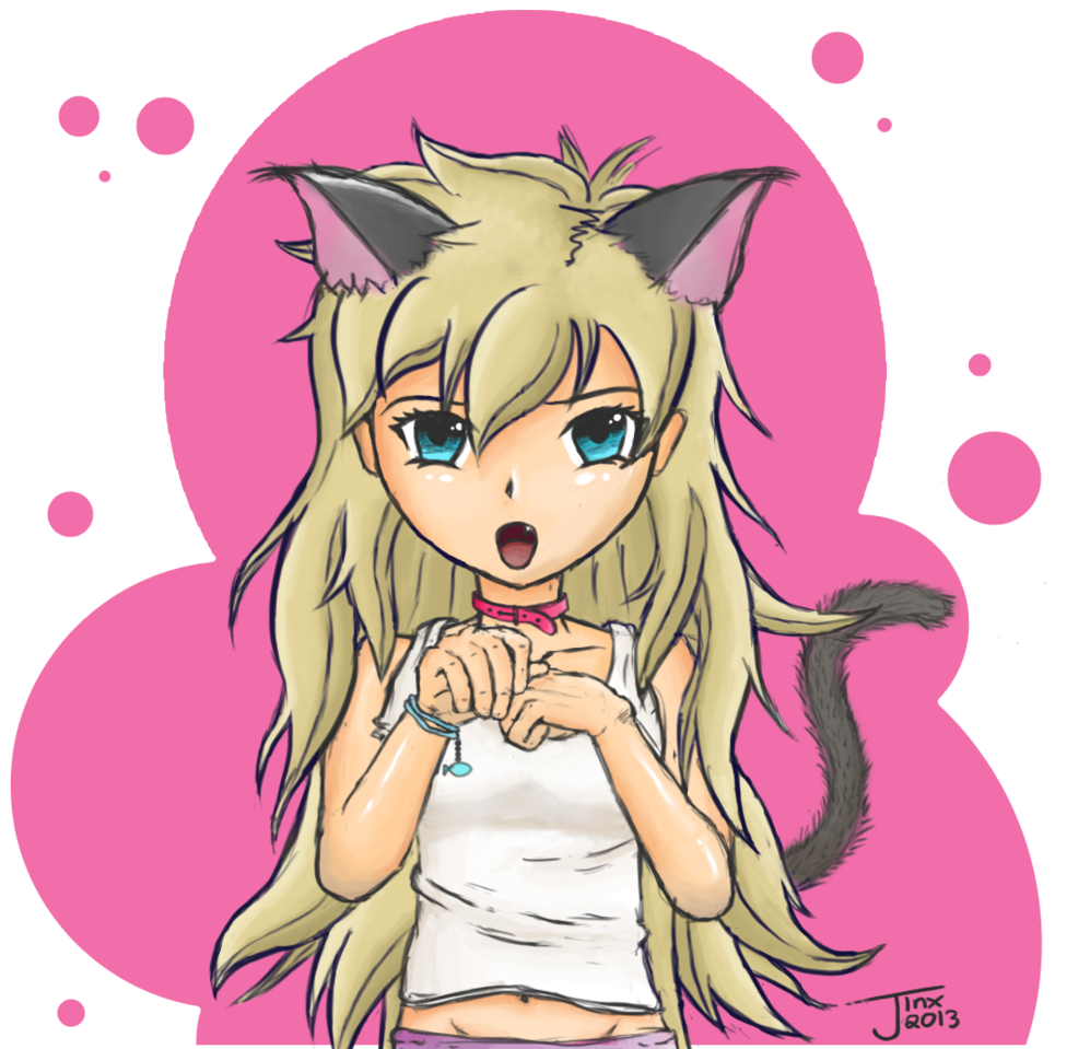 Cat Girl By Jinxdrawings Cat Girl By Jinxdrawings - Cat Girl Minecraft Anime - Free Transparent PNG Clipart Images Download. - Cat Transparent PNG Free Download
