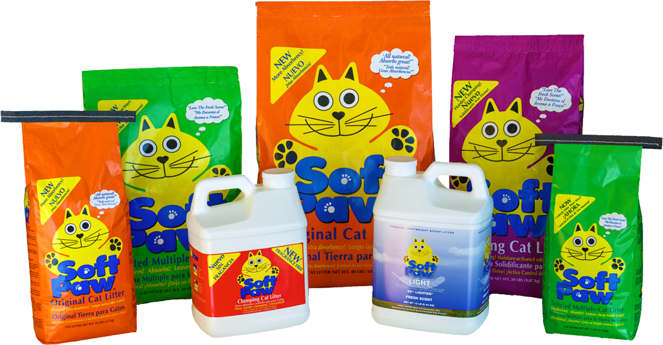 Our Family Of Products - Soft Paws Cat Litter Transparent PNG - 1342x698 - Free Download on - Cat Transparent PNG Free Download