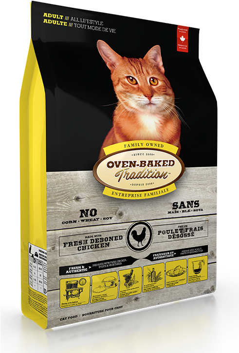 Chicken Formula Adult Cat Food / All Lifestyle - Oven Baked Tradition Cat Food Transparent PNG - 490x756 - Free Download on - Cat Transparent PNG Free Download