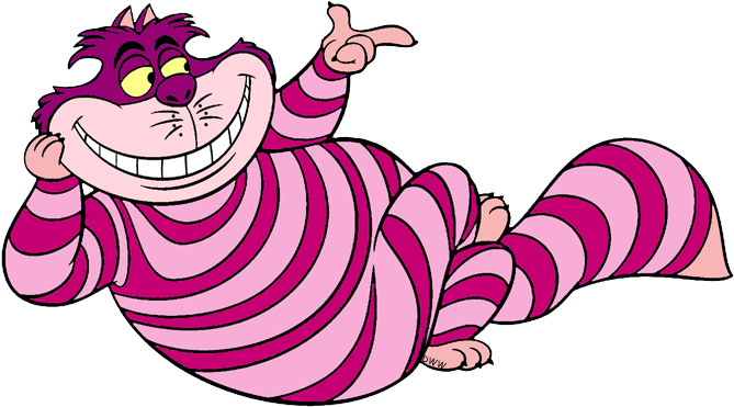 Alice In Wonderland Cat Clipart Collection - Alice In Wonderland Cheshire Cat Pointing - Free Transparent PNG Clipart Images Download. - Cat Transparent PNG Free Download