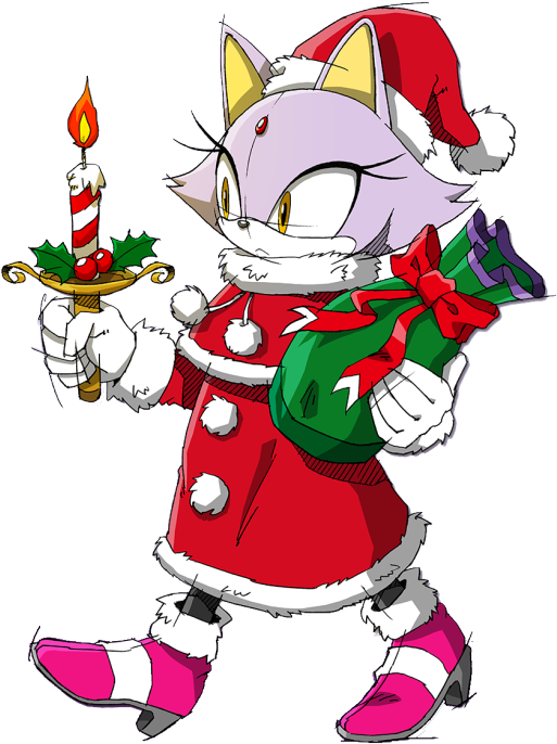 Christmas Bell Clipart - Blaze The Cat Christmas Transparent PNG - 540x706 - Free Download on - Cat Transparent PNG Free Download