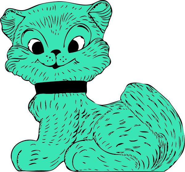 Smiling Cat Clip Art Free - Cartoon Cat Shower Curtain - Free Transparent PNG Clipart Images Download. - Cat Transparent PNG Free Download