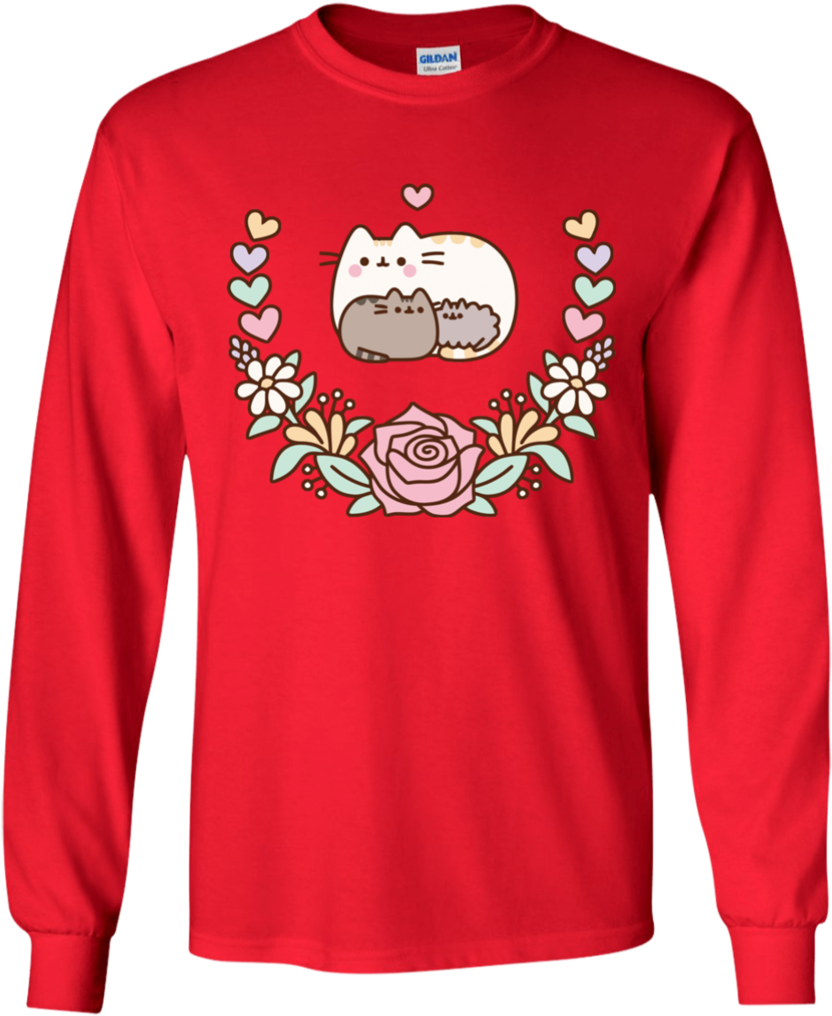 Mommy Pusheen Cat T-shirt Mother's Day Holidays - Like Your Balls Christmas Sweater Transparent PNG - 1024x1024 - Free Download on - Cat Transparent PNG Free Download