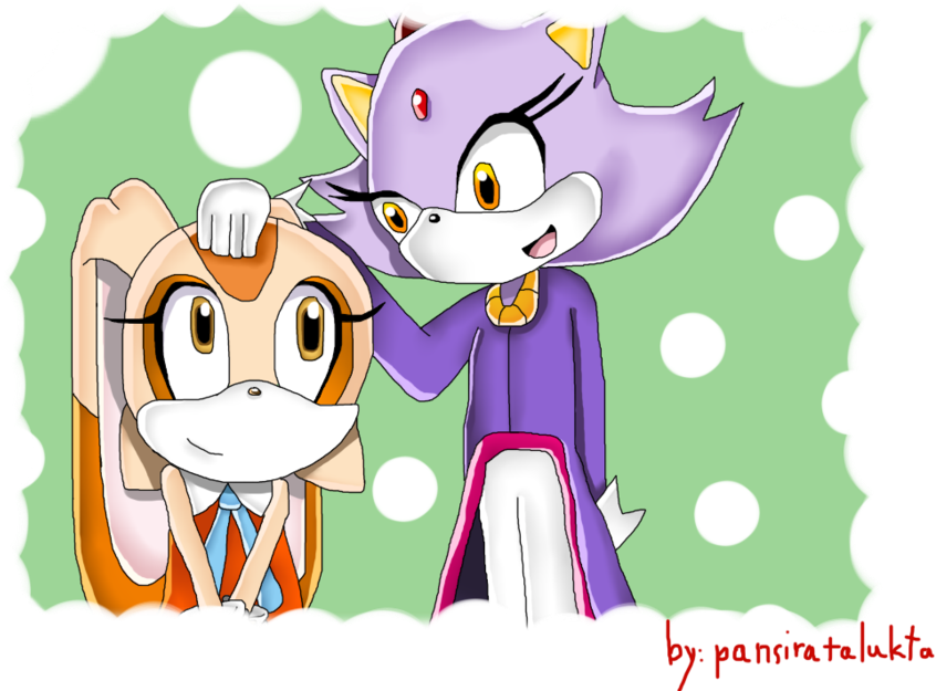 Blaze The Cat And Cream The Rabbit By Pansiratalukta-d56k13w - Cream The Rabbit And Blaze The Cat - Free Transparent PNG Clipart Images Download. - Cat Transparent PNG Free Download