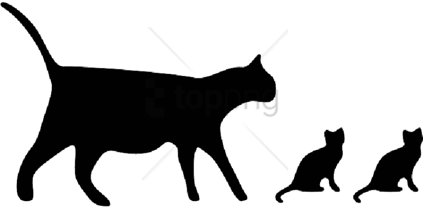 Free Png Download Cat Icon Png Images Background Png - Cat With Kittens Silhouette Transparent PNG - 850x419 - Free Download on - Cat Transparent PNG Free Download