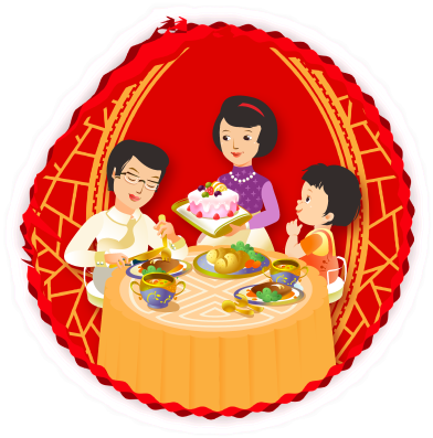 Hand-painted Cartoon Family Reunion Dinner Decoration - Reunion Dinner Transparent PNG - 650x673 - Free Download on - Dinner Transparent PNG Free Download