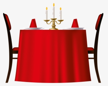 Red Romantic Table Png Image - Dinner Tabel Vector Png, Transparent - Dinner Transparent PNG Free Download