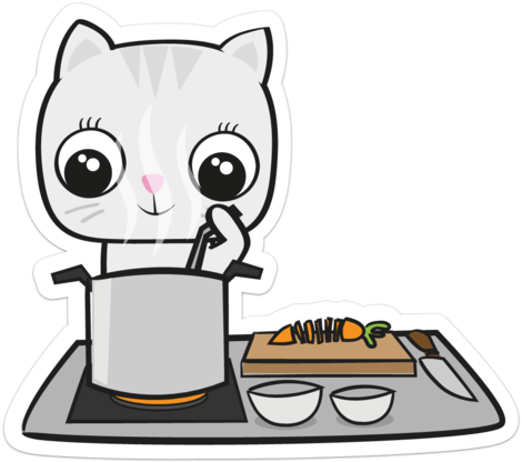 Did A Quick Run For The Supermarket To Grab A Tray - Cartoon - Free Transparent PNG Clipart Images Download. - Dinner Transparent PNG Free Download