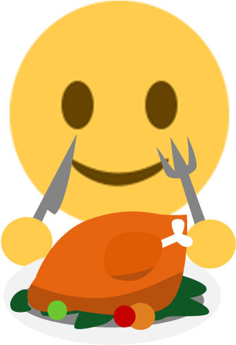 Thanksgiving Day Emoji Sticker - Emoji Png Dinner - Free Transparent PNG Clipart Images Download. - Dinner Transparent PNG Free Download