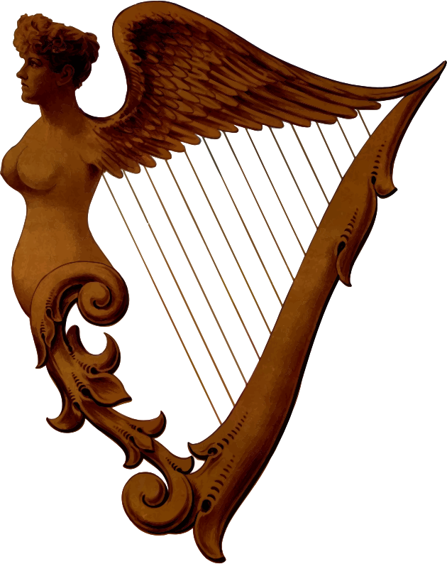 Irish Harp Clipart Clipart Irish Harp Dinner Plate - Irish Harps - Free Transparent PNG Clipart Images Download. - Dinner Transparent PNG Free Download