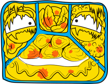 Yuck Tv Dinner Yellow - Grossery Gang Badly Frozen Transparent PNG - 400x400 - Free Download on - Dinner Transparent PNG Free Download