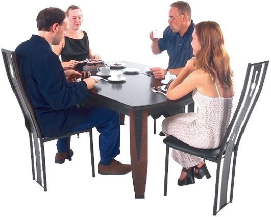 Dinner Png Download - People Sitting At Table Png Transparent PNG - 531x425 - Free Download on - Dinner Transparent PNG Free Download