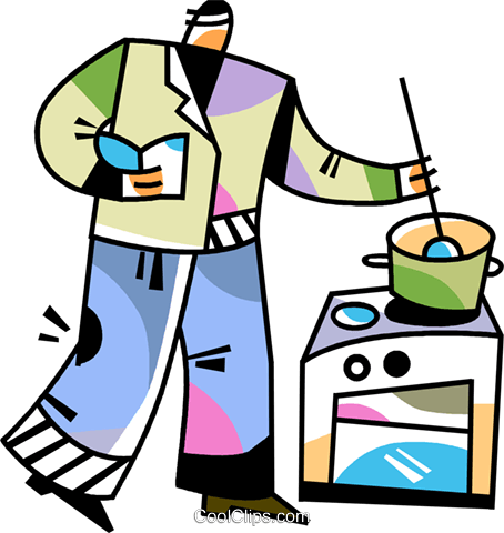 Man Cooking Dinner Royalty Free Vector Clip Art Illustration - Man Cooking Dinner Royalty Free Vector Clip Art Illustration - Free Transparent PNG Clipart Images Download. - Dinner Transparent PNG Free Download