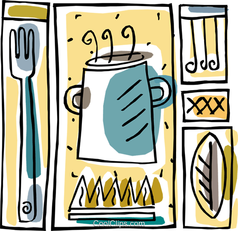 Dinner Design Royalty Free Vector Clip Art Illustration - Dinner Design Royalty Free Vector Clip Art Illustration - Free Transparent PNG Clipart Images Download. - Dinner Transparent PNG Free Download