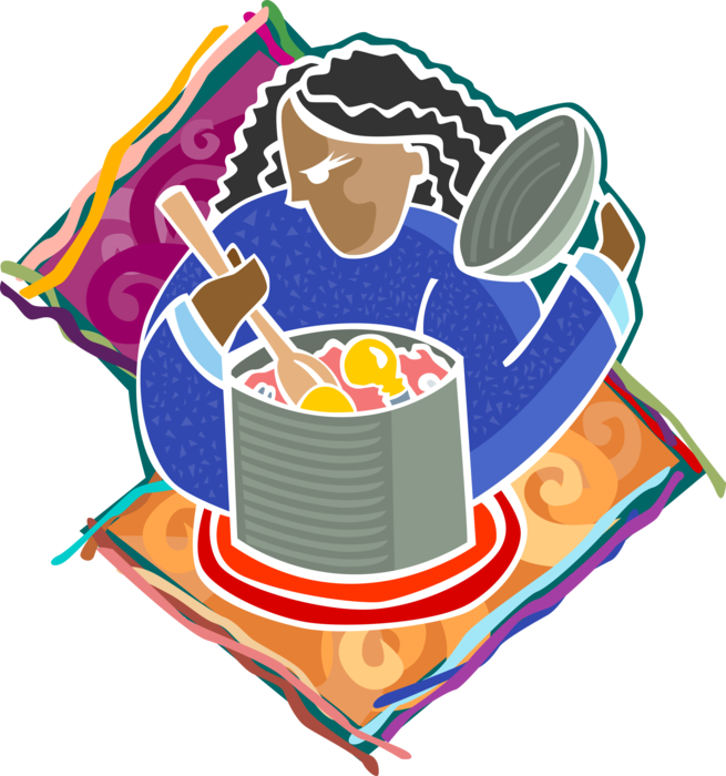 Vector Illustration Of Slow Cooker Crock Pot Cooking - Slow Cooker - Free Transparent PNG Clipart Images Download. - Dinner Transparent PNG Free Download