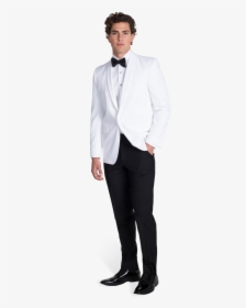White Tuxedo Dinner Jacket - Tuxedo With White Dinner Jacket, HD Png Download - Dinner Transparent PNG Free Download