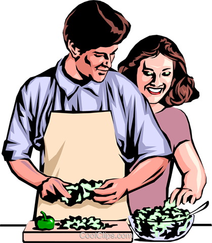 Woman Clipart Dinner - Man And Woman Cooking Clipart - Free Transparent PNG Clipart Images Download. - Dinner Transparent PNG Free Download
