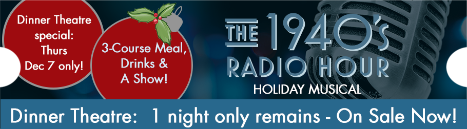 1940s Radio On Sale Now Slider Dinner Theatre - Us Boulogne Transparent PNG - 910x252 - Free Download on - Dinner Transparent PNG Free Download