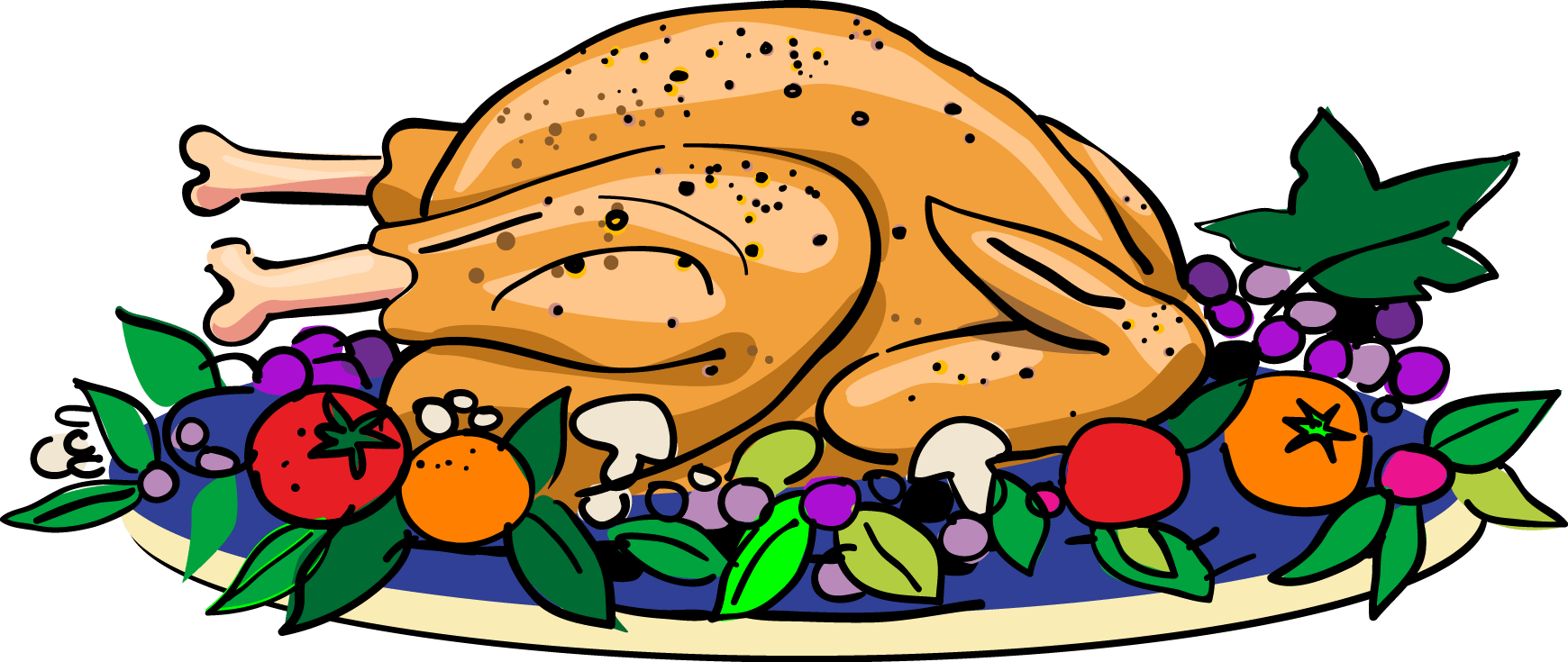 Cooked Turkey Clipart Clipartix Png - Thanksgiving Turkey Dinner Clipart Transparent PNG - 830x351 - Free Download on - Dinner Transparent PNG Free Download