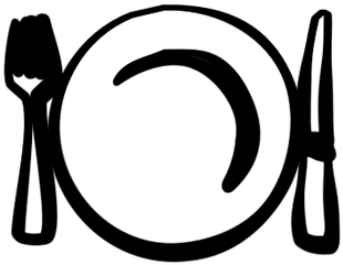 Black And White Download Download Wallpaper Plate Full - Black And White Download Download Wallpaper Plate Full - Free Transparent PNG Clipart Images Download. - Dinner Transparent PNG Free Download