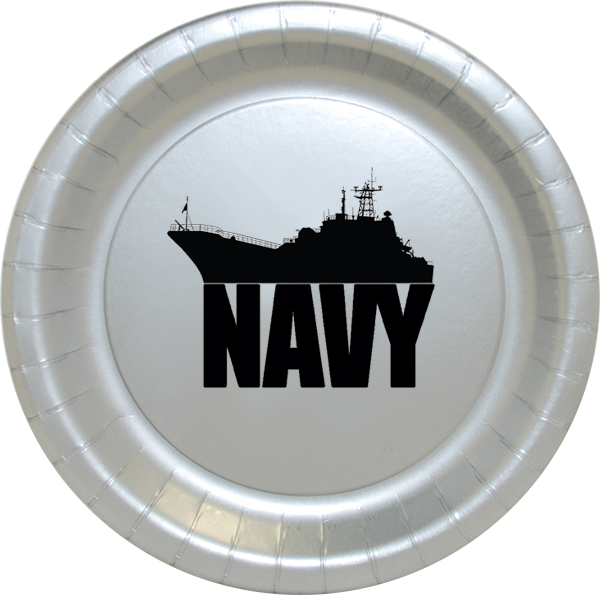 Click For Larger Picture Of Us Navy Ship Silver Dinner - Us Navy Party Supplies Transparent PNG - 600x595 - Free Download on - Dinner Transparent PNG Free Download